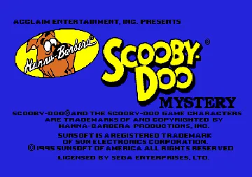 Scooby-Doo Mystery (USA) screen shot title